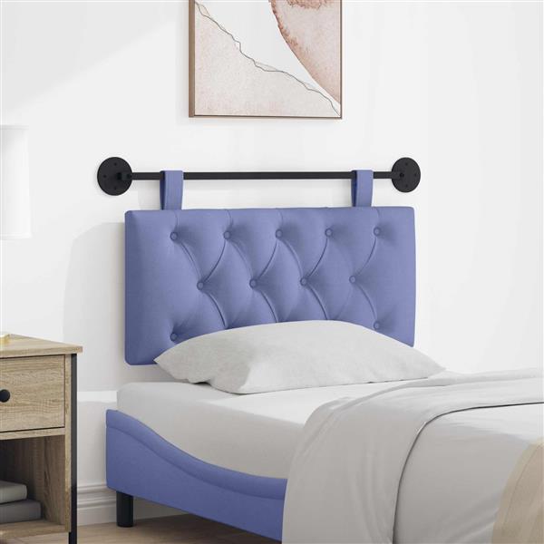 Grote foto vidaxl hangend hoofdeinde jeans blauw 90 x 55 x 7 cm stof antiek en kunst stoelen en banken