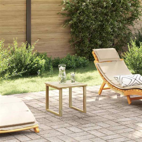 Grote foto vidaxl tafel naturel 40 x 40 x 36 cm ge mpregneerd grenenhout tuin en terras tuinmeubelen