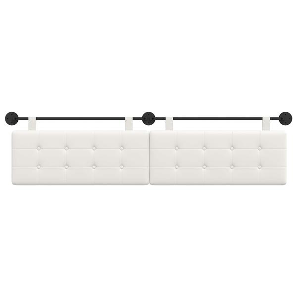 Grote foto vidaxl hangend hoofdeinde wandgemonteerd nep leer antiek en kunst stoelen en banken