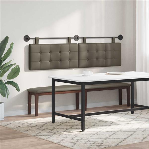 Grote foto vidaxl hangend hoofdeinde wandgemonteerd nep leer antiek en kunst stoelen en banken