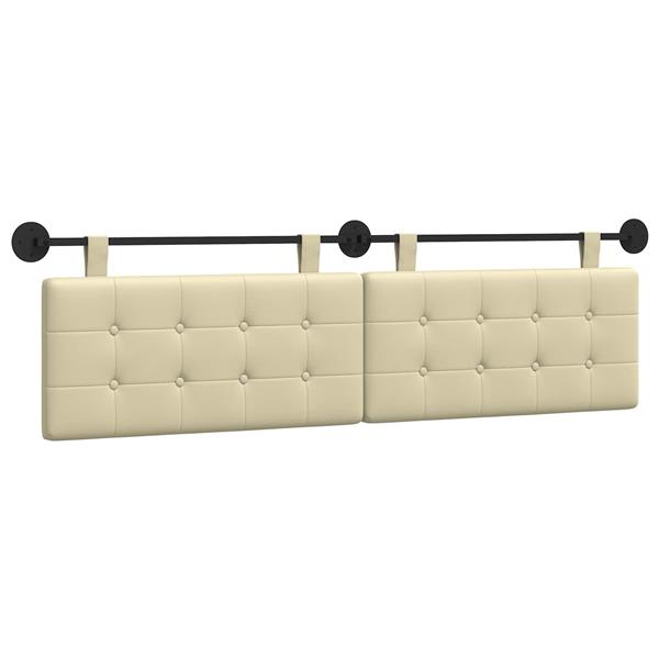 Grote foto vidaxl hangend hoofdeinde wandgemonteerd nep leer antiek en kunst stoelen en banken