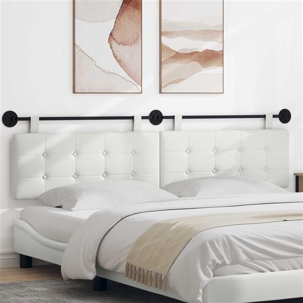 Grote foto vidaxl hangend hoofdeinde wandgemonteerd nep leer antiek en kunst stoelen en banken