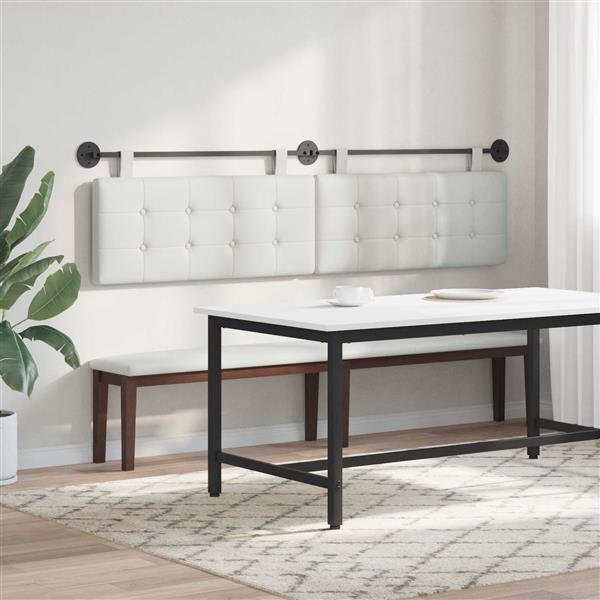 Grote foto vidaxl hangend hoofdeinde wandgemonteerd nep leer antiek en kunst stoelen en banken