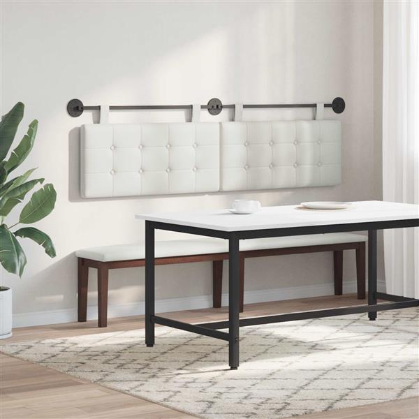 Grote foto vidaxl hangend hoofdeinde wandgemonteerd nep leer antiek en kunst stoelen en banken