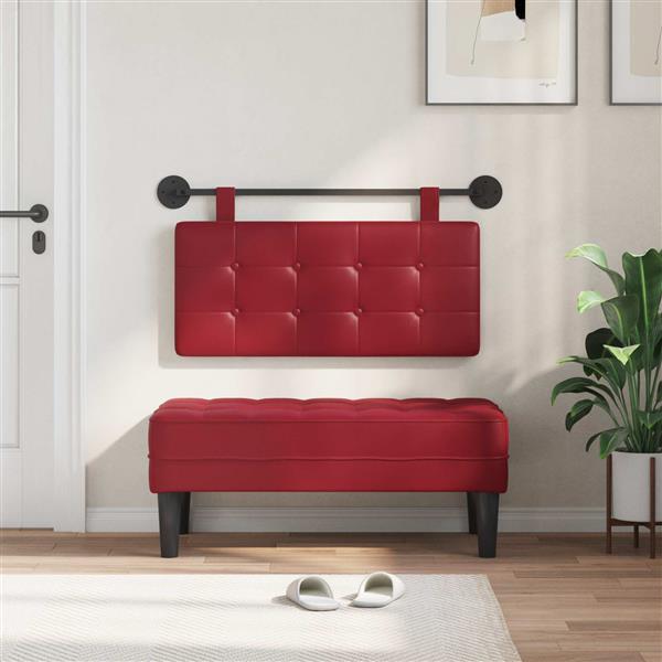 Grote foto vidaxl hangend hoofdeinde wandgemonteerd nep leer antiek en kunst stoelen en banken