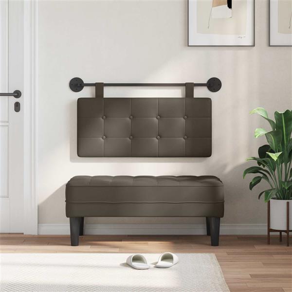 Grote foto vidaxl hangend hoofdeinde wandgemonteerd nep leer antiek en kunst stoelen en banken