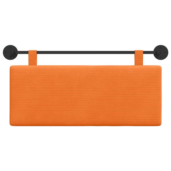 Grote foto vidaxl hangend hoofdeinde wandgemonteerd effen katoen stof antiek en kunst stoelen en banken