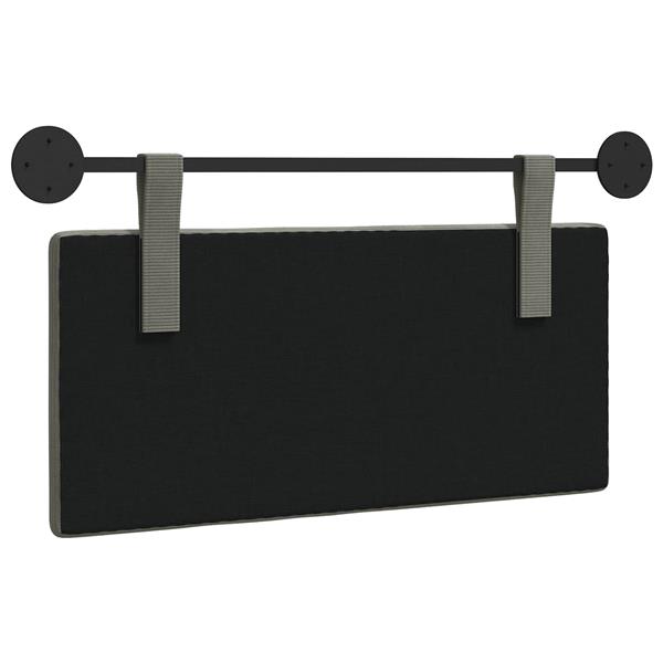 Grote foto vidaxl hangend hoofdeinde wandgemonteerd effen katoen stof antiek en kunst stoelen en banken