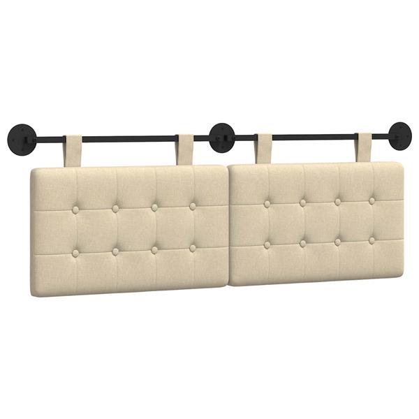 Grote foto vidaxl hangend hoofdeinde wandgemonteerd stof antiek en kunst stoelen en banken