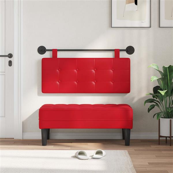 Grote foto vidaxl hangend hoofdeinde wandgemonteerd nep leer antiek en kunst stoelen en banken