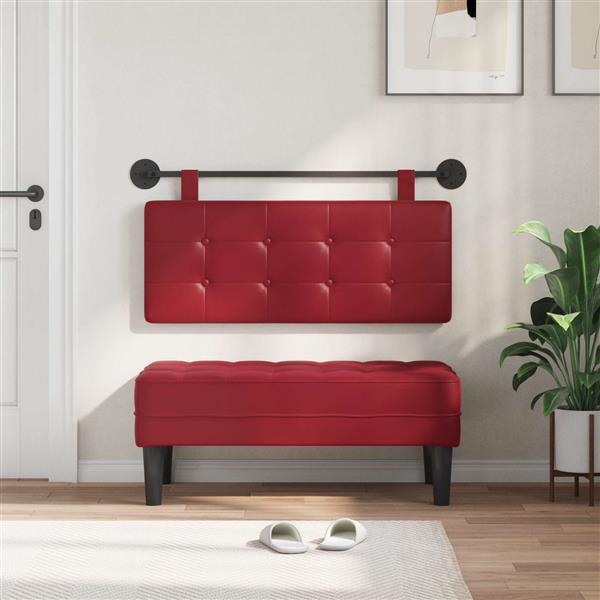 Grote foto vidaxl hangend hoofdeinde wandgemonteerd nep leer antiek en kunst stoelen en banken