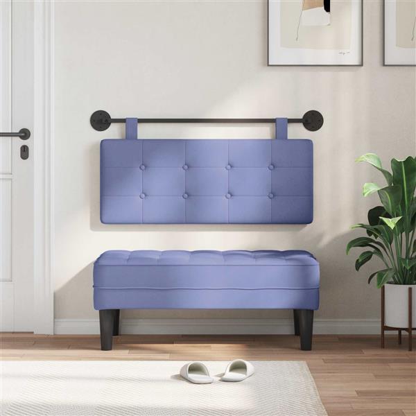 Grote foto vidaxl hangend hoofdeinde wandgemonteerd stof antiek en kunst stoelen en banken