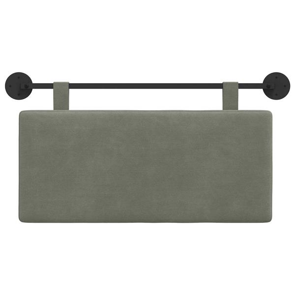 Grote foto vidaxl hangend hoofdeinde wandgemonteerd effen katoen stof antiek en kunst stoelen en banken