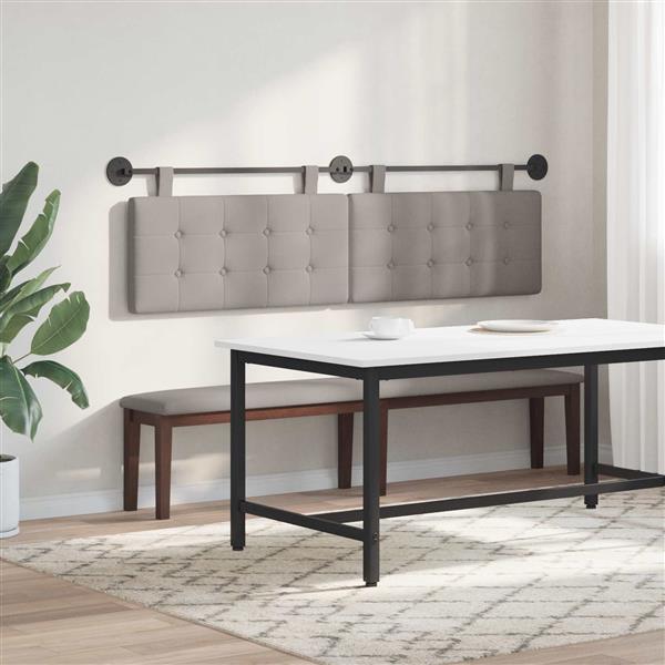 Grote foto vidaxl hangend hoofdbord stof antiek en kunst stoelen en banken
