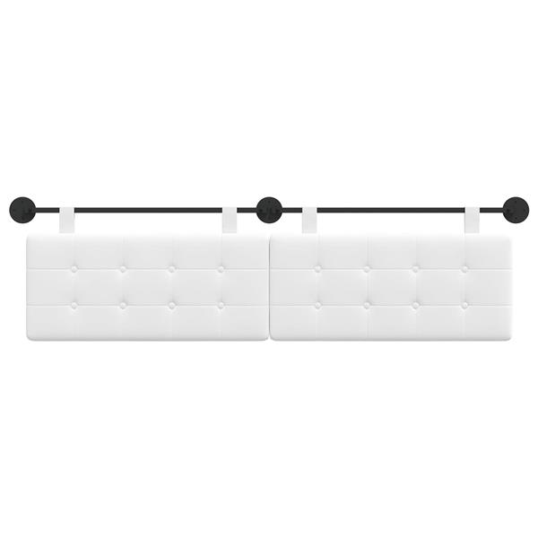 Grote foto vidaxl hangend hoofdeinde wandgemonteerd stof antiek en kunst stoelen en banken