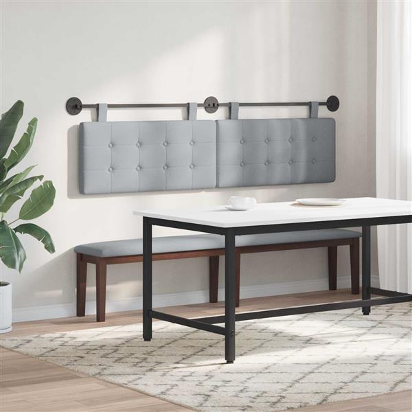Grote foto vidaxl hangend hoofdbord stof antiek en kunst stoelen en banken