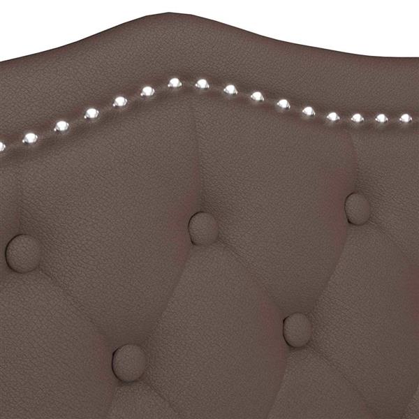 Grote foto vidaxl chesterfield bank met kussen bruin 120 5 x 65 x 75 cm nep leer huis en inrichting overige huis en inrichting