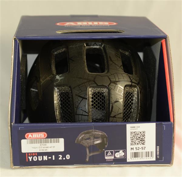 Grote foto abus helm youn i 2.0 street art m 52 57 fietsen en brommers helmen