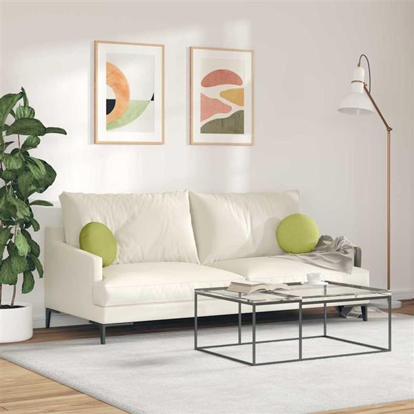 Grote foto vidaxl zitkussens 2 pcs lichtgroen 30 x 13 cm stof huis en inrichting woningdecoratie