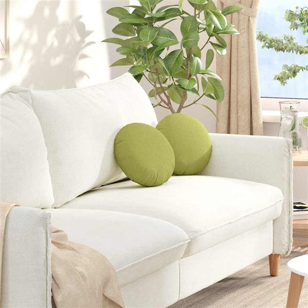 Grote foto vidaxl zitkussens 2 pcs lichtgroen 30 x 13 cm stof huis en inrichting woningdecoratie