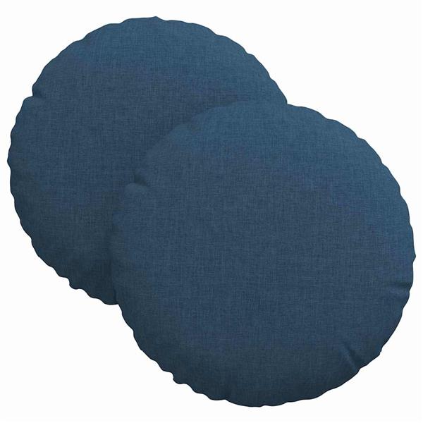 Grote foto vidaxl zitkussens 2 pcs blauw 30 x 13 cm stof huis en inrichting woningdecoratie