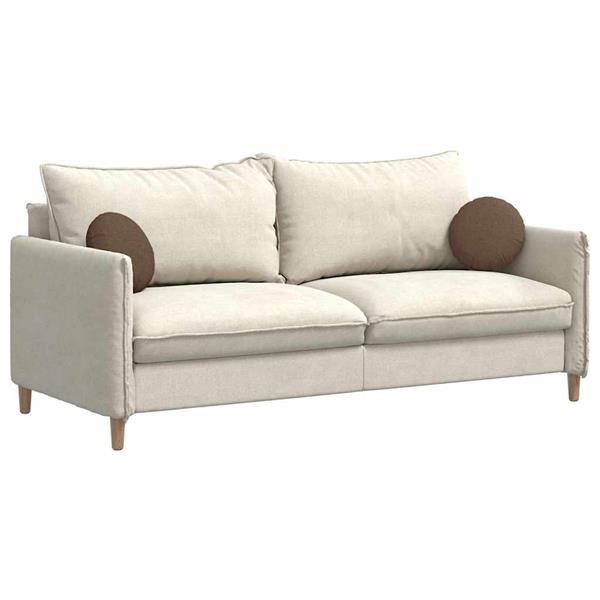 Grote foto vidaxl zitkussens 2 pcs bruin 30 x 13 cm stof huis en inrichting woningdecoratie