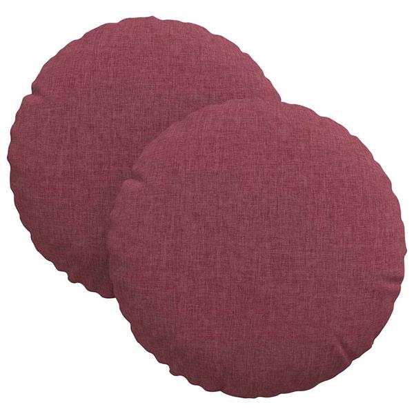 Grote foto vidaxl zitkussens 2 pcs wijnrood 30 x 13 cm stof huis en inrichting woningdecoratie