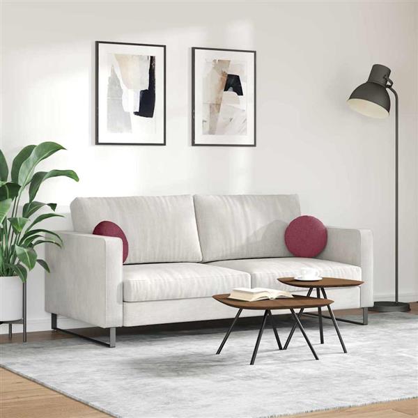 Grote foto vidaxl zitkussens 2 pcs wijnrood 30 x 13 cm stof huis en inrichting woningdecoratie