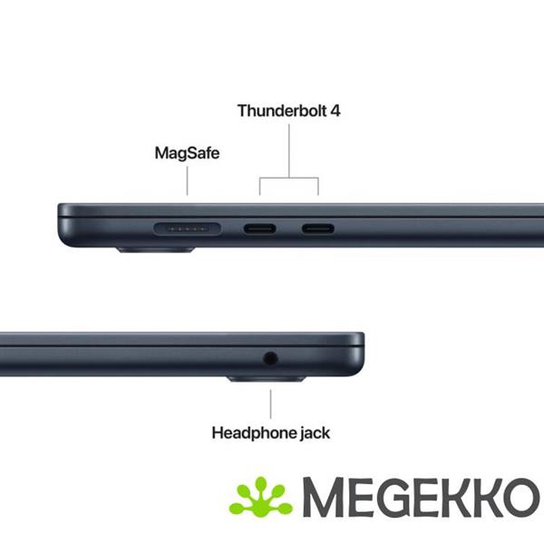 Grote foto apple macbook air 2026 15.3 m5 midnight computers en software overige computers en software