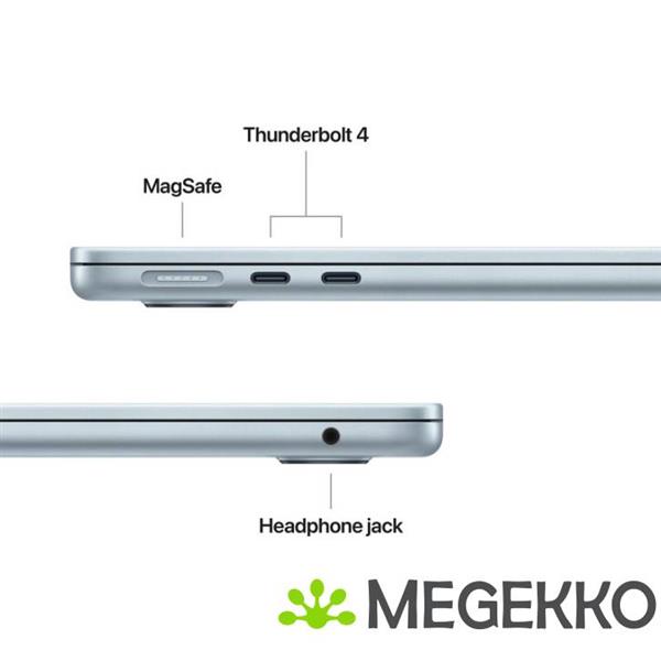 Grote foto apple macbook air 2026 13.6 m5 sky blue computers en software overige computers en software