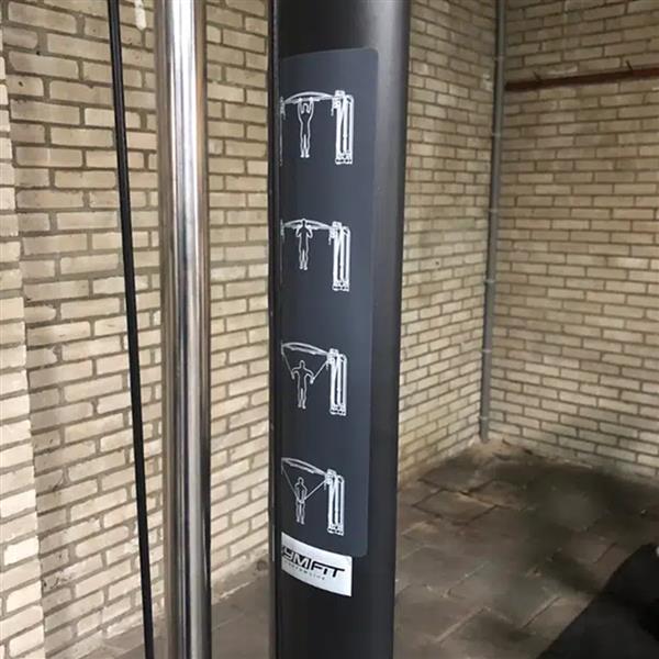 Grote foto gymfit cable crossover dual pulley sport en fitness fitness