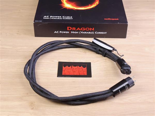 Grote foto audioquest dragon hc high current high end audio power cable 1 0 metre audio tv en foto onderdelen en accessoires