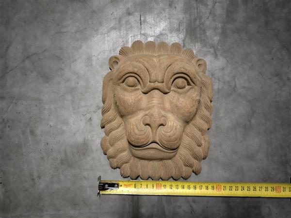 Grote foto teak snijwerk leeuw klein doe het zelf en verbouw hout en planken