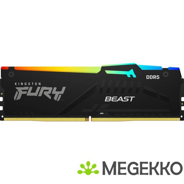 Grote foto kingston ddr5 fury beast rgb 2x32gb 5600 computers en software overige computers en software