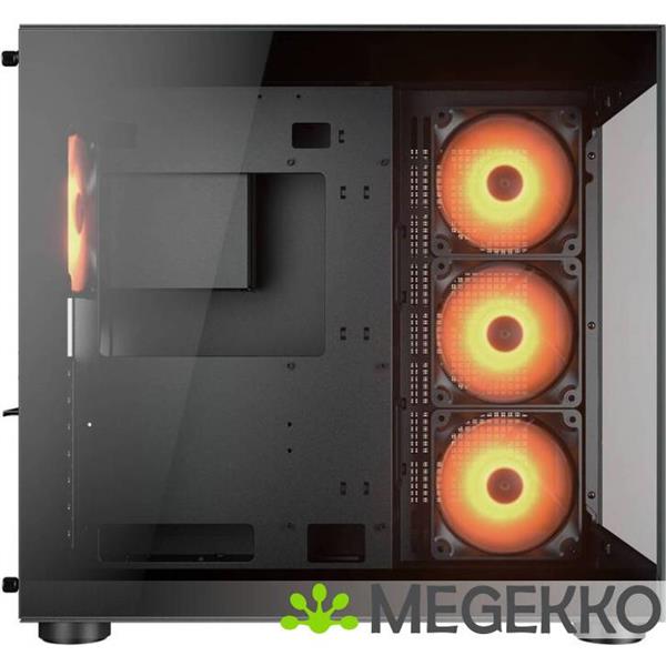 Grote foto cougar gaming fv150 rgb midi tower zwart computers en software behuizingen en kasten