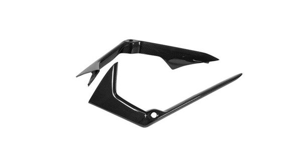 Grote foto dit betreft een set lamborghini revuelto novitec carbon voorbumper canard cover auto onderdelen tuning en styling