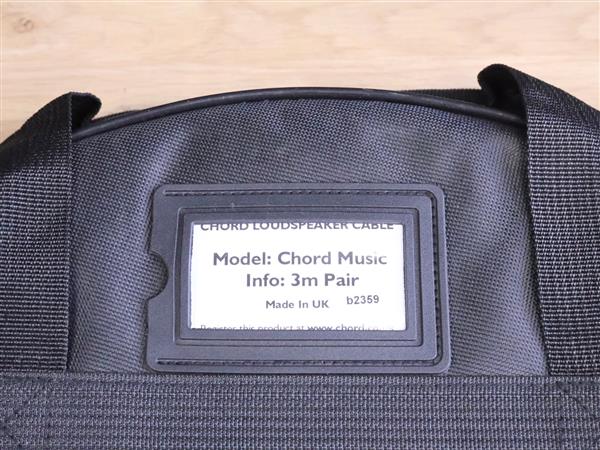 Grote foto chord company chordmusic high end audio speaker cables 3 0 metre audio tv en foto onderdelen en accessoires