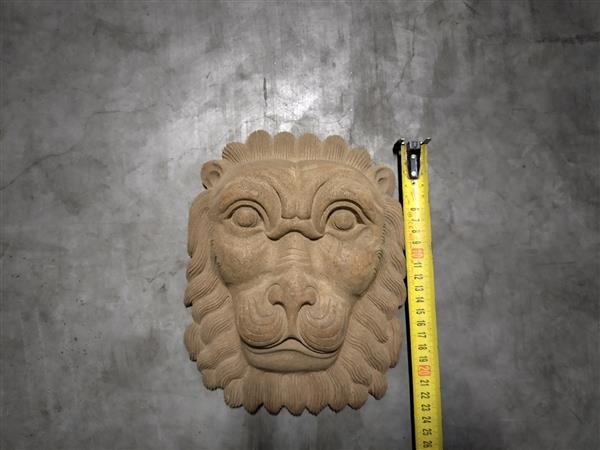 Grote foto teak snijwerk leeuw groot doe het zelf en verbouw hout en planken