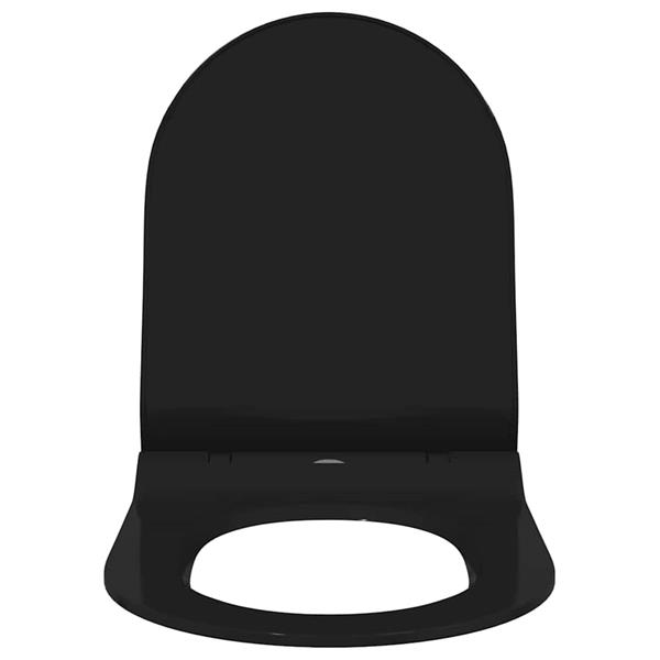 Grote foto vidaxl toiletzitting verstelbaar zwart 50 x 36 5 x 5 cm polypropyleen doe het zelf en verbouw sanitair