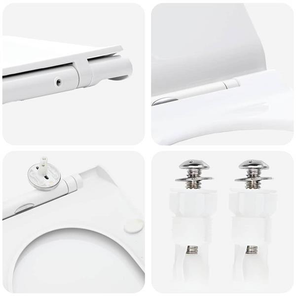 Grote foto vidaxl toiletzitting verstelbaar wit 50 x 36 5 x 5 cm polypropyleen doe het zelf en verbouw sanitair