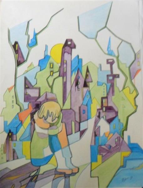 Grote foto kunsthandel gennep alleen in de stad antiek en kunst modern