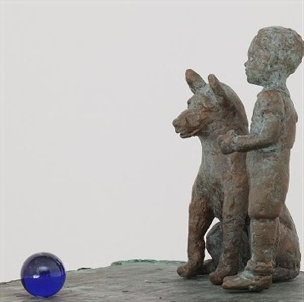 Grote foto kunsthandel gennep hondstrouw antiek en kunst beelden houtsnijwerken