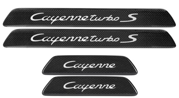 Grote foto dit betreft een porsche cayenne cayenne coupe carbon instaplijsten set auto onderdelen tuning en styling