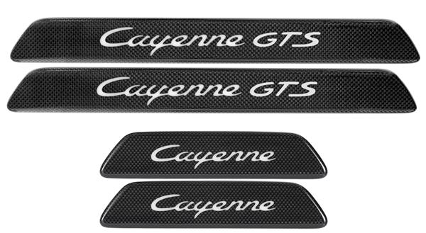 Grote foto dit betreft een porsche cayenne cayenne coupe carbon instaplijsten set auto onderdelen tuning en styling