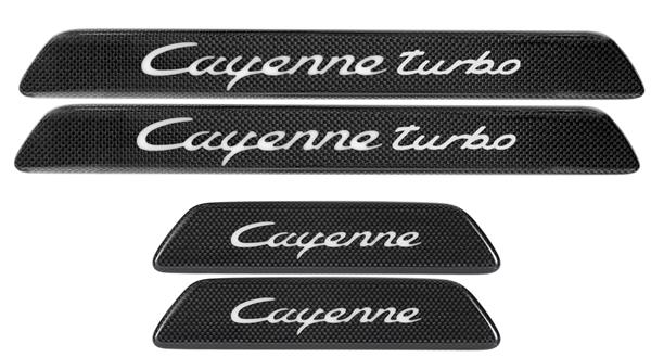 Grote foto dit betreft een porsche cayenne cayenne coupe carbon instaplijsten set auto onderdelen tuning en styling