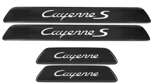 Grote foto dit betreft een porsche cayenne cayenne coupe carbon instaplijsten set auto onderdelen tuning en styling