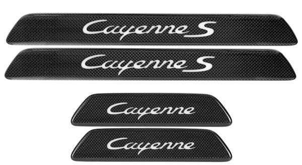 Grote foto dit betreft een porsche cayenne cayenne coupe carbon instaplijsten set auto onderdelen tuning en styling