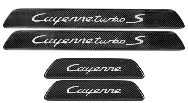 Grote foto dit betreft een porsche cayenne cayenne coupe carbon instaplijsten set auto onderdelen tuning en styling