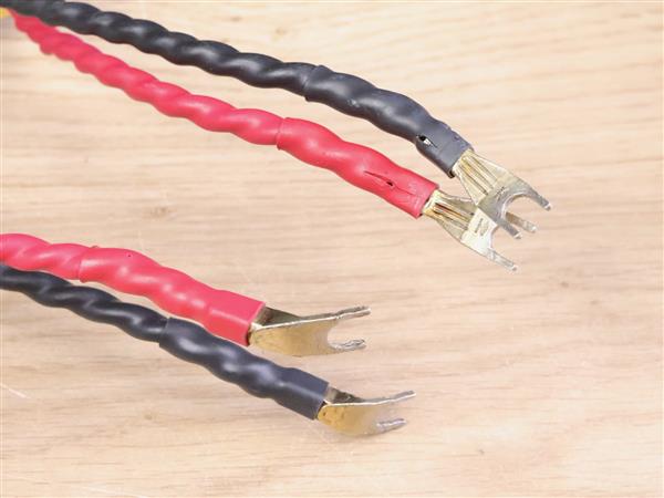 Grote foto kharma enigma signature high end silver gold audio speaker cables 2 4 metre audio tv en foto onderdelen en accessoires