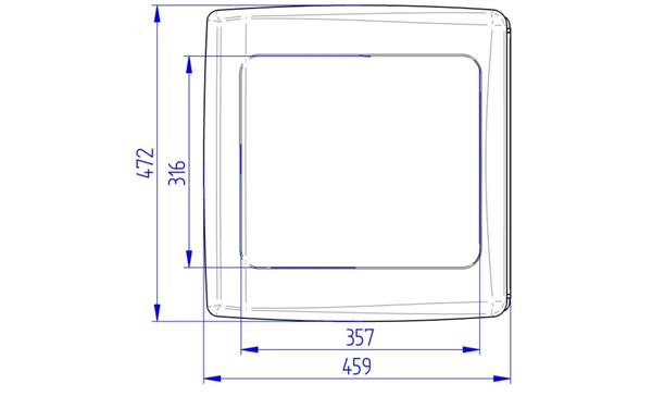 Grote foto thule vent 12v translucent 40x40cm caravans en kamperen caravan accessoires